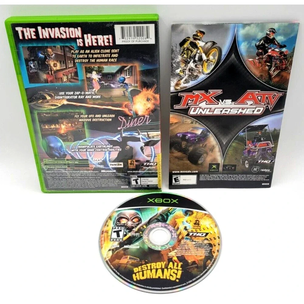 Destroy All Humans!‎ (Original Xbox) Black Label CIB COMPLETE & TESTED